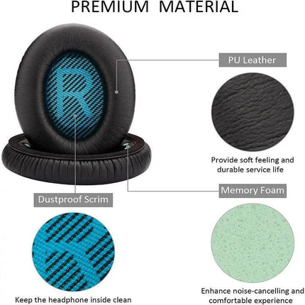 Replacement Ear Pads Cushions for Bose QuietComfort 35 QC35 II QC25 QC15 AE2 AU - Aimall