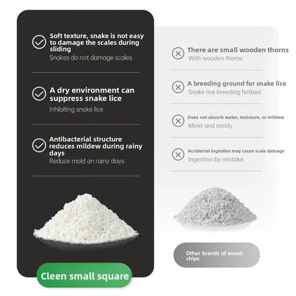 1000ML Reptile Bedding Blocks Snake Substrate Absorbent Low Dust Tank Liner