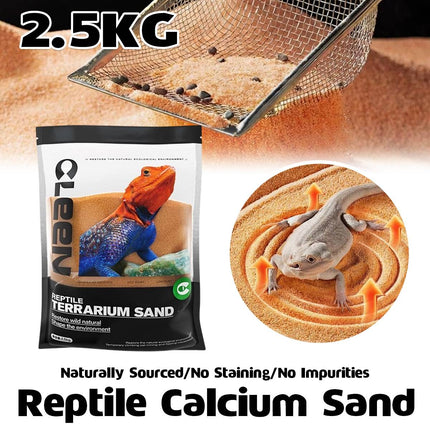 2.5kg Reptile Terrarium Calcium Sand Desert Substrate for Lizard Bearded Dragon