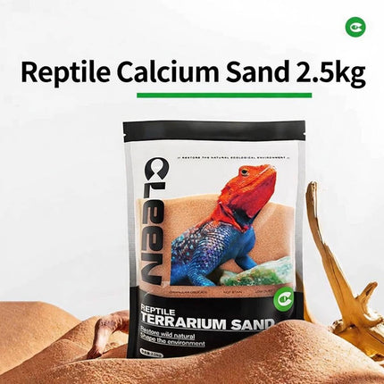 2.5kg Reptile Terrarium Calcium Sand Desert Substrate for Lizard Bearded Dragon