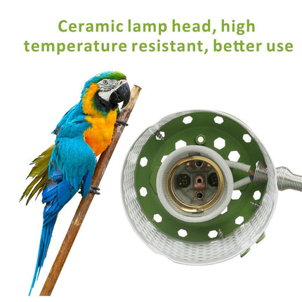 Reptile Ceramic Heater Lamp Anti Scald Cage AU Plug for Turtle Lizard Parrot