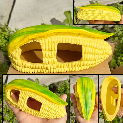 Corn Shape Reptile Hide Cave Terrarium Decoration Naturalistic Burrow Habitat