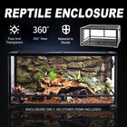 Reptile Terrarium Habitat Enclosure With Scenery Tank Lizard Snake Amphibian