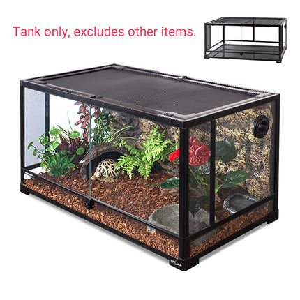 Reptile Terrarium Habitat Enclosure With Scenery Tank Lizard Snake Amphibian