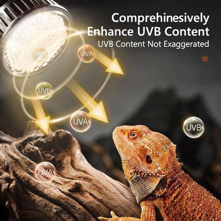 Reptile Full Spectrum UVA UVB Lamp Basking Bulb Lizard Turtle Sunlight Daylight