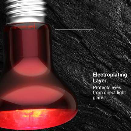Reptile Heat Lamp Bulb 25W 50W 75W 100W 220–240V E27 Red Heat Light for Terrarium