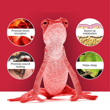 Reptile Heat Lamp Bulb 25W 50W 75W 100W 220–240V E27 Red Heat Light for Terrarium