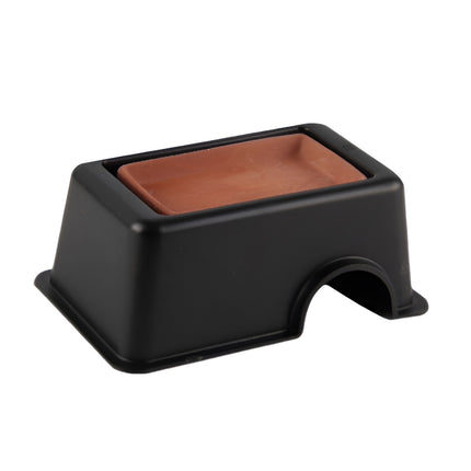 Reptile Humidifier Cave Concealment Box With Water Trough For Lizards Geckos