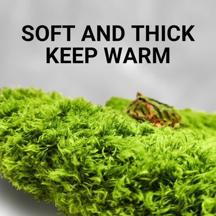 Reptile Moss Carpet 50x30cm Green Double Layer Fabric for Vivarium Terrarium