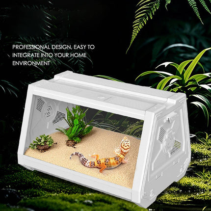 White Sci Fi Desktop Reptile Habitat Terrarium 35cm