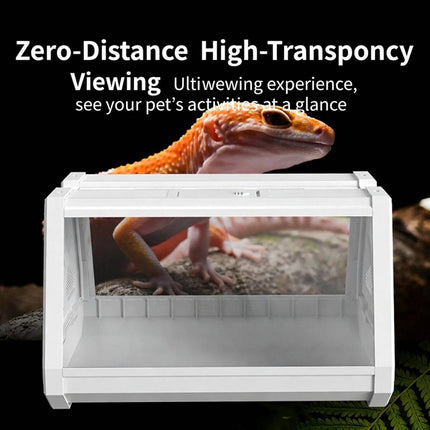 White Sci Fi Desktop Reptile Habitat Terrarium 35cm