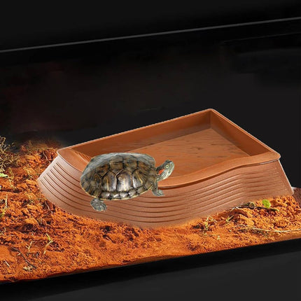 Reptile Habitat Lizard Snake Gecko Frog Terrarium Water Feeding Dish Bowl Decor