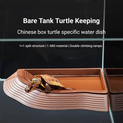 Reptile Habitat Lizard Snake Gecko Frog Terrarium Water Feeding Dish Bowl Decor
