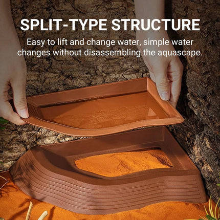 Reptile Habitat Lizard Snake Gecko Frog Terrarium Water Feeding Dish Bowl Decor