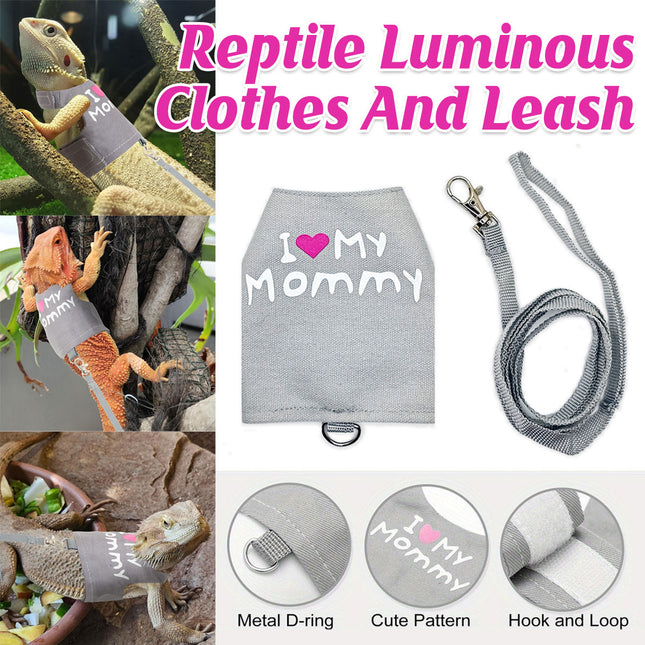 Lizard Walking Traction Rope Adjustable Mesh Vest Outdoor Climbing Pet Harness