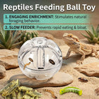Clear Reptile Feeding Ball Slow Feeder Toy 8cm