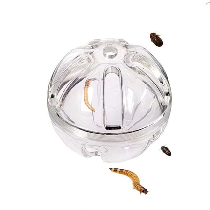 Clear Reptile Feeding Ball Slow Feeder Toy 8cm