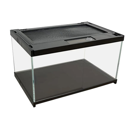 Climbing Pet Tank Transparent Glass Terrarium with Ventilation Mesh Durable