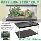 Climbing Pet Tank Transparent Glass Terrarium with Ventilation Mesh Durable