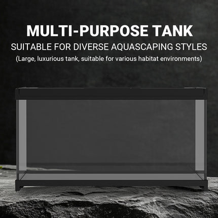 Climbing Pet Tank Transparent Glass Terrarium with Ventilation Mesh Durable