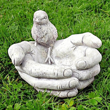 Creative Unique Resin Bird Feeder Garden Ornament Decorative Lawn Statue Outdoor