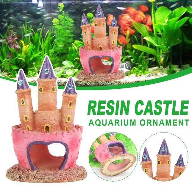 Aquarium Resin Fish Tank Castle Decoration Ornament Aquarium Decor Ornament