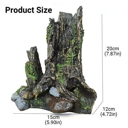 Aquarium Wood Decoration Driftwood Ornament Natural Hiding Hole Fish Tank Decor