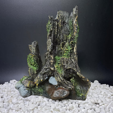 Aquarium Wood Decoration Driftwood Ornament Natural Hiding Hole Fish Tank Decor