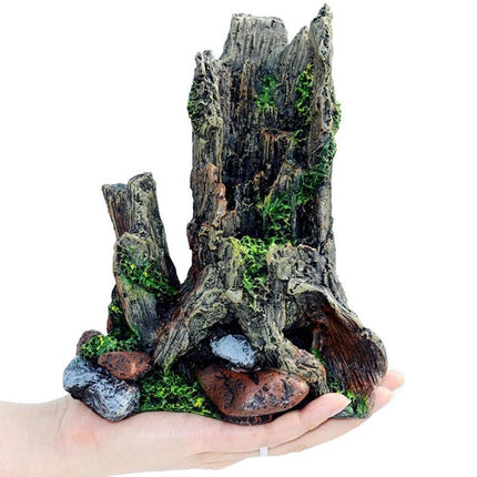 Aquarium Wood Decoration Driftwood Ornament Natural Hiding Hole Fish Tank Decor