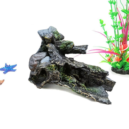 Aquarium Wood Decoration Driftwood Ornament Natural Hiding Hole Fish Tank Decor