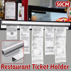 50cm Kitchen Ticket Holder Aluminium Alloy Receipt Menu Clip Self Adhesive