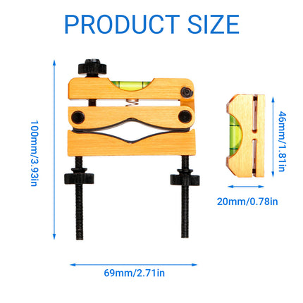 Angle Level Clamp Cross Line Calibration Tool Woodworking Construction Accurate