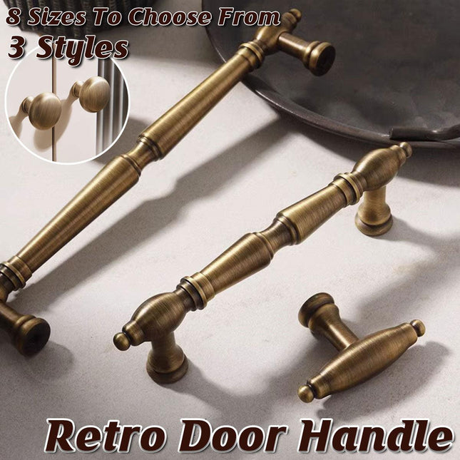 8 Sizes Vintage Cabinet Door Drawer Pull Handle Wardrobe Shoe Cupboard Knob