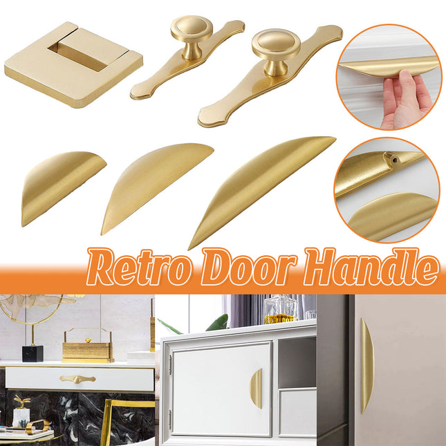 Chinese Cabinet Door Handle Pure Copper Pull Drawer Hand Handle Furniture