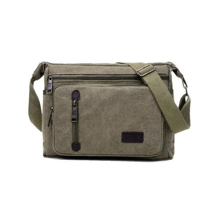 Retro Men's Canvas Shoulder Messenger Bag Crossbody Satchel Travel Man's Bags AU - Aimall