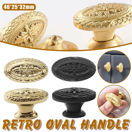 Wardrobe Handle Oval Vintage Style Drawer Pull Antique Furniture Door Handle