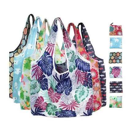 Reusable Foldable Waterproof Shopping Bags Carry bag Grocery big 39cm x 46cm AU - Aimall