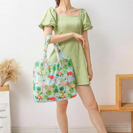 Reusable Foldable Waterproof Shopping Bags Carry bag Grocery big 39cm x 46cm AU - Aimall