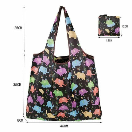 Reusable Foldable Waterproof Shopping Bags Carry bag Grocery big 39cm x 46cm AU - Aimall