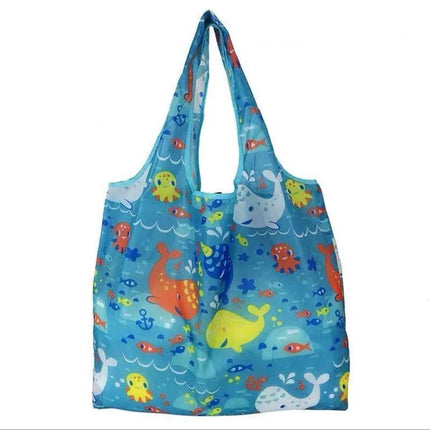 Reusable Foldable Waterproof Shopping Bags Carry bag Grocery big 39cm x 46cm AU - Aimall