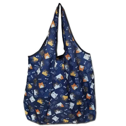 Reusable Foldable Waterproof Shopping Bags Carry bag Grocery big 39cm x 46cm AU - Aimall