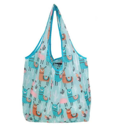 Reusable Foldable Waterproof Shopping Bags Carry bag Grocery big 39cm x 46cm AU - Aimall