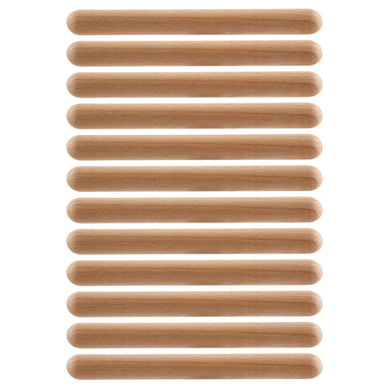 Wooden Rhythm Sticks Musical Teaching Aids Natural Wood Colour Non Toxic Use