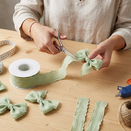 Scalloped Edge Ribbon Set 10 Rolls Bouquet Gift Wrap Craft Decoration Bows