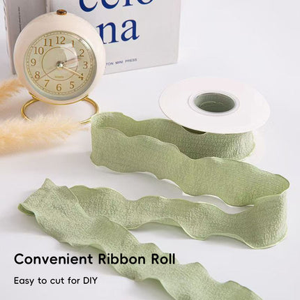 Scalloped Edge Ribbon Set 10 Rolls Bouquet Gift Wrap Craft Decoration Bows
