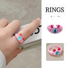 Pink Little Monster Open Ring Cute Kitten Cat Celebrity Sweet Funny Devil Little Cabi