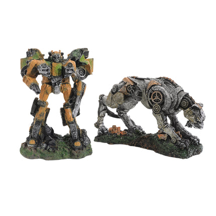 Aquarium Ornaments Decor Resin Robotic Landscaping Theme Fish Tank Decoration