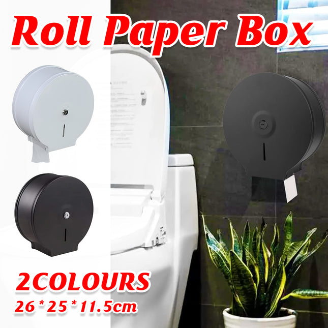 Stainless Steel Roll Paper Box Toilet Paper Hand Tissue Box for Hotel Restroom