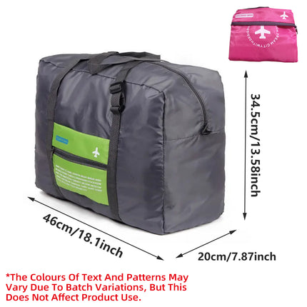 Nylon Waterproof Collapsible Travel Bag Large Suitcase Clothing Organizer