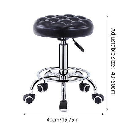 Bar Stool Swivel Height Adjustable Round Stool for Kitchen Bar Home Office